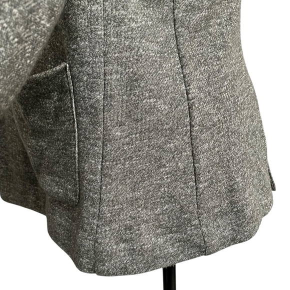 Lauren Conrad Green Gray Knit Blazer Open Front Cotton Sweater Jacket Size XS - Picture 9 of 14